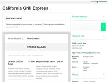 Tablet Screenshot of californiagrillexpress.com